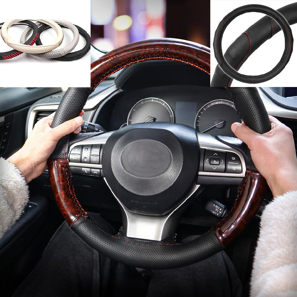 Cover-the-steering-wheel-with-leather- how to make your car look cool inside